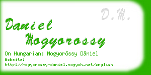 daniel mogyorossy business card