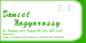 daniel mogyorossy business card